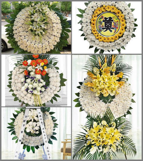 广东江门市新会区双水镇上凌村花圈速递